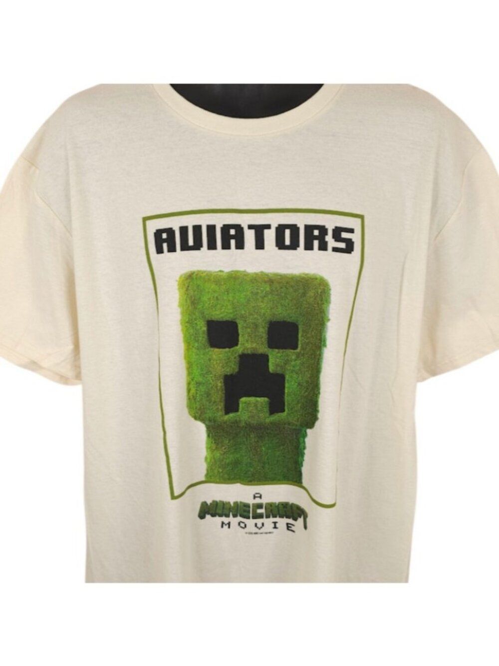 Las Vegas Aviators T Shirt Mens Size XL Cream A Minecraft Movie MiLB Baseball